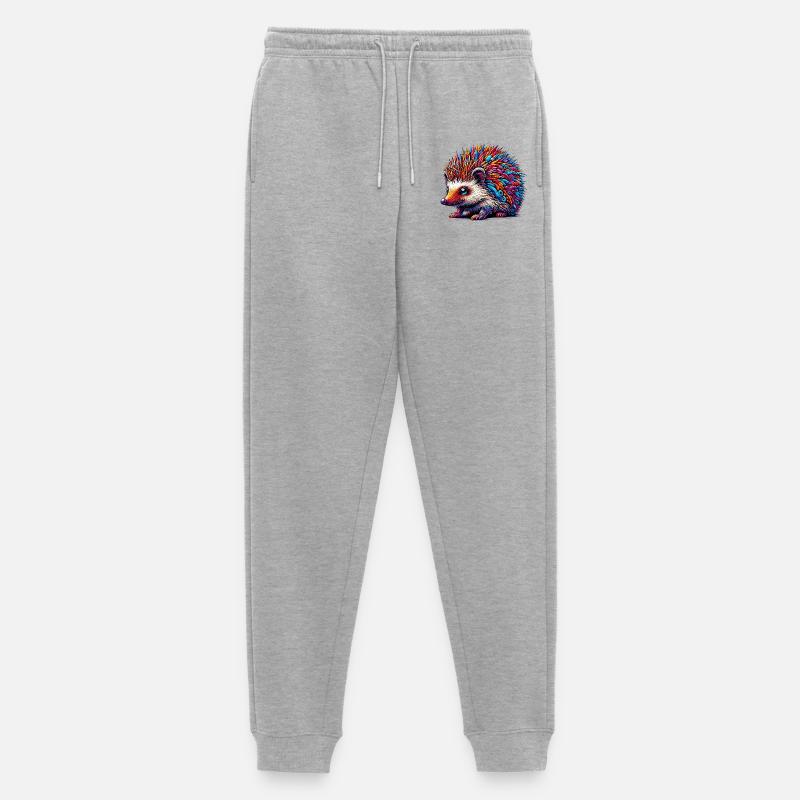 Igel - Männer Premium Bio Jogginghose - Grau meliert