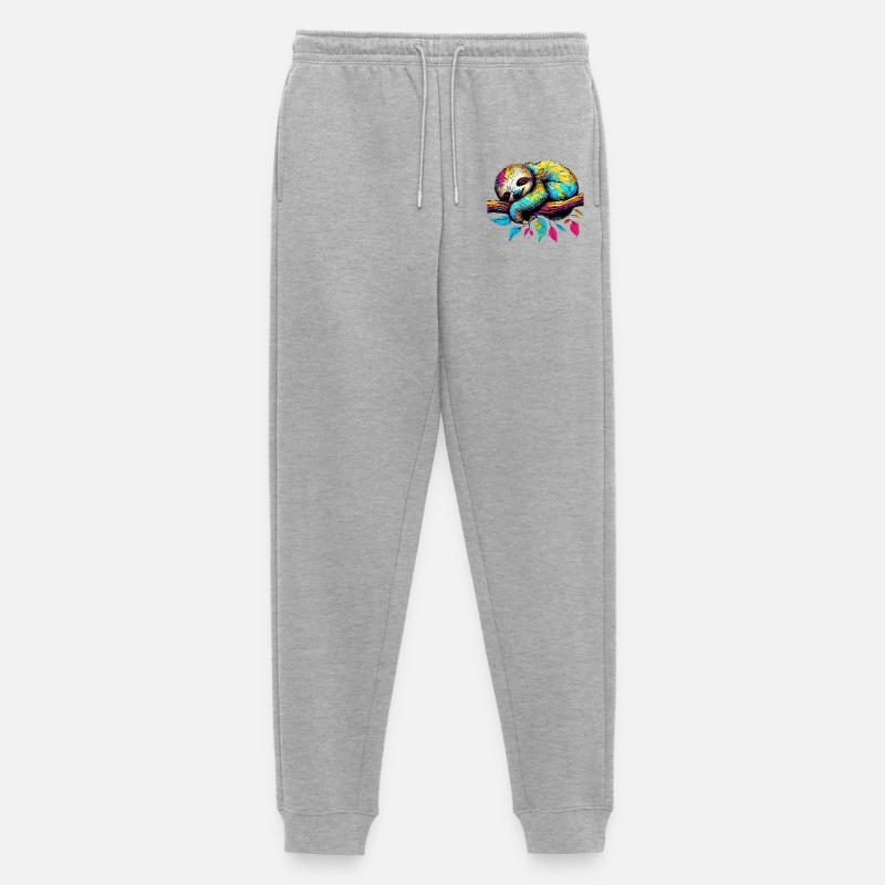 Faultier - Männer Premium Bio Jogginghose - Grau meliert