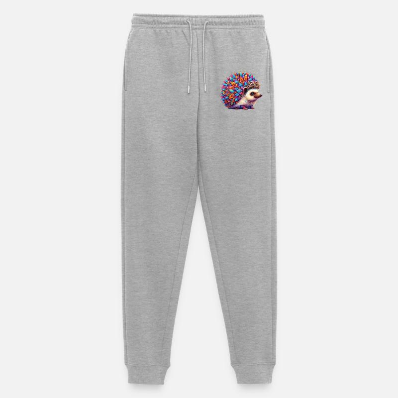 Igel - Männer Premium Bio Jogginghose - Grau meliert