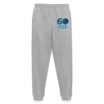 HU February 2026 - 60 Years - Birthday Gift - Men's Premium Organic Joggers - heather grey - Front - Thijin (182cm)
