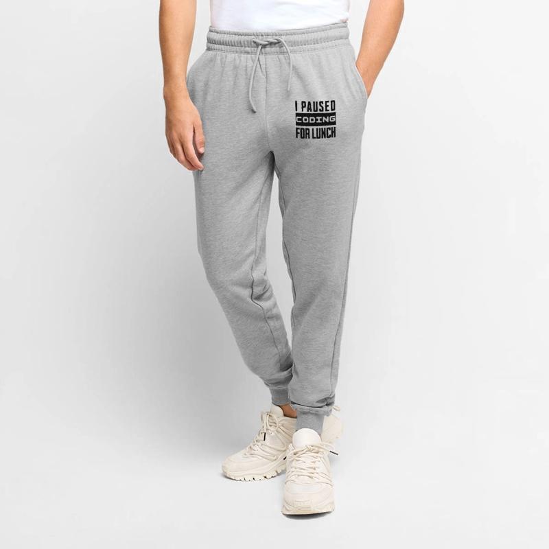 Nerd Coding , I Paused Coding for Lunch Männer Premium Bio Jogginghose