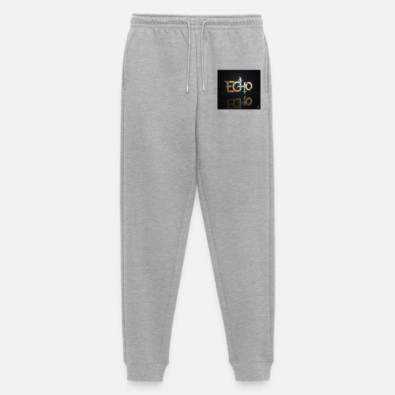 Echo Geometry Light Play - Men's Premium Organic Joggers - heather grey