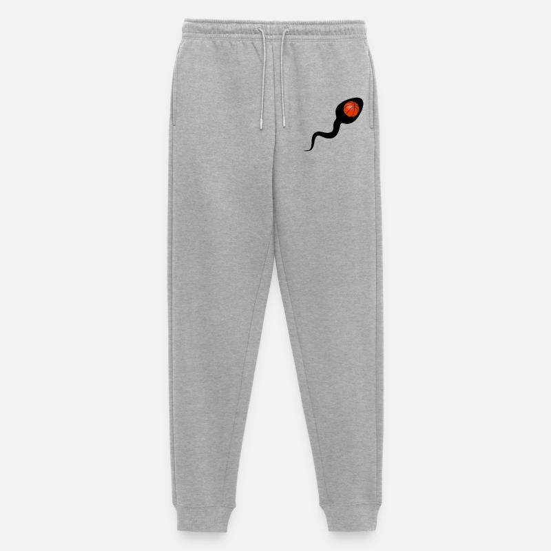 Sperma Basketball oder Basketball Sperma - Männer Premium Bio Jogginghose - Grau meliert