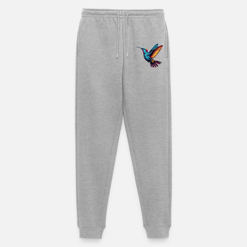 Kolibri - Männer Premium Bio Jogginghose - Grau meliert