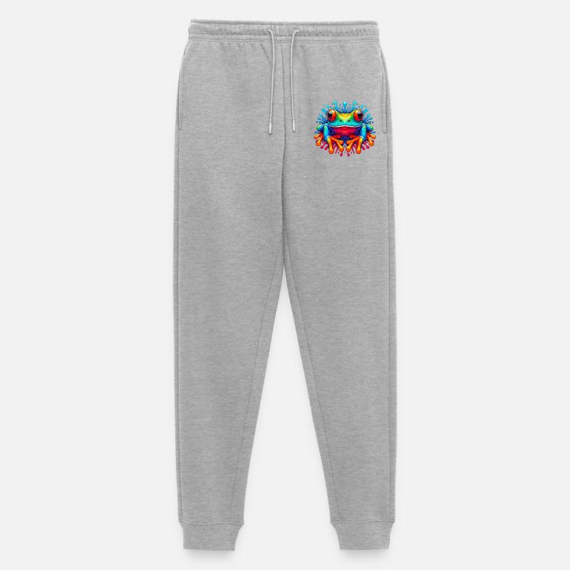 Frosch - Männer Premium Bio Jogginghose - Grau meliert