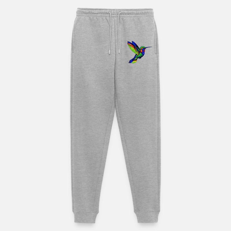 Kolibri - Männer Premium Bio Jogginghose - Grau meliert