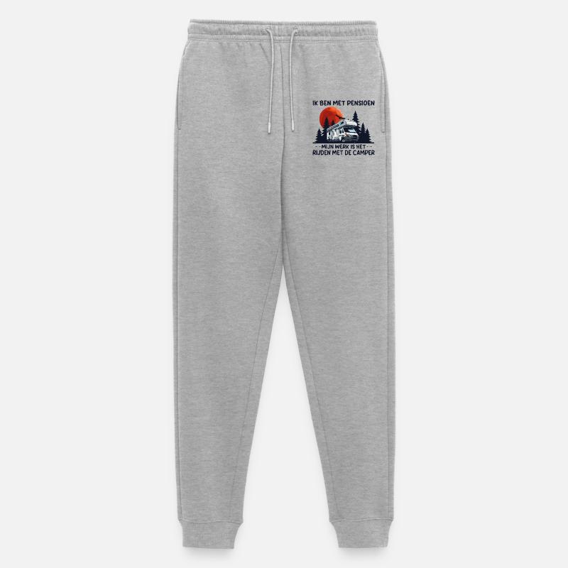 Ich bin ein pensionierter Camper. - Männer Premium Bio Jogginghose - Grau meliert