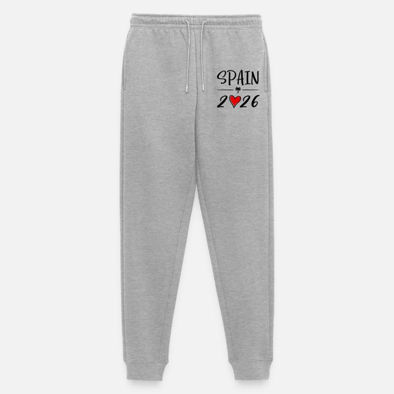 Spain 2026 - Männer Premium Bio Jogginghose - Grau meliert
