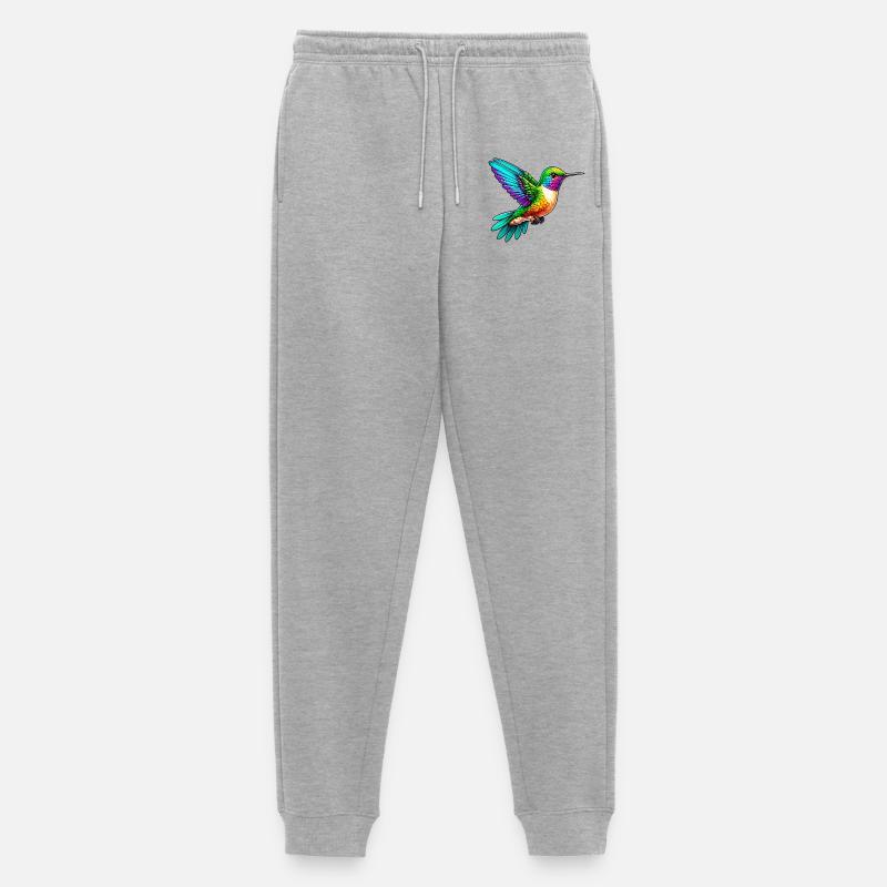 Kolibri - Männer Premium Bio Jogginghose - Grau meliert