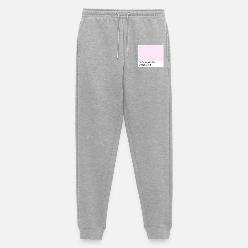 Erdbeereis - Männer Premium Bio Jogginghose - Grau meliert