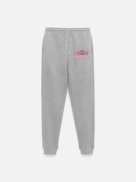 Amberly as a woman's name - Men's Premium Organic Joggers - heather grey