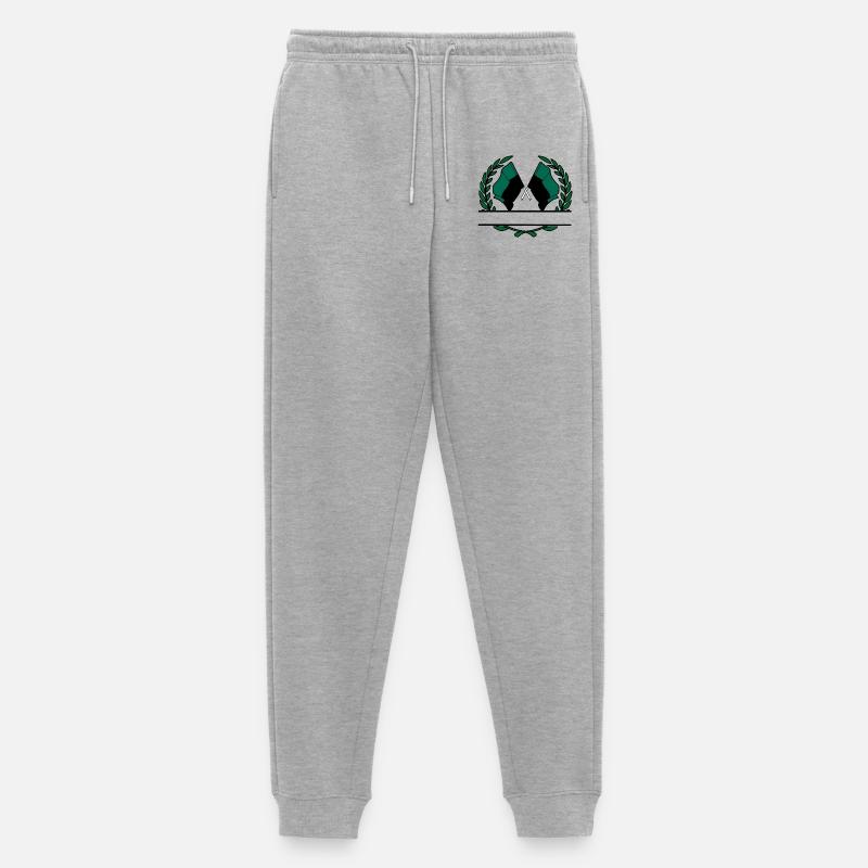 Texel Laurel Custom – Inselausgabe - Männer Premium Bio Jogginghose - Grau meliert