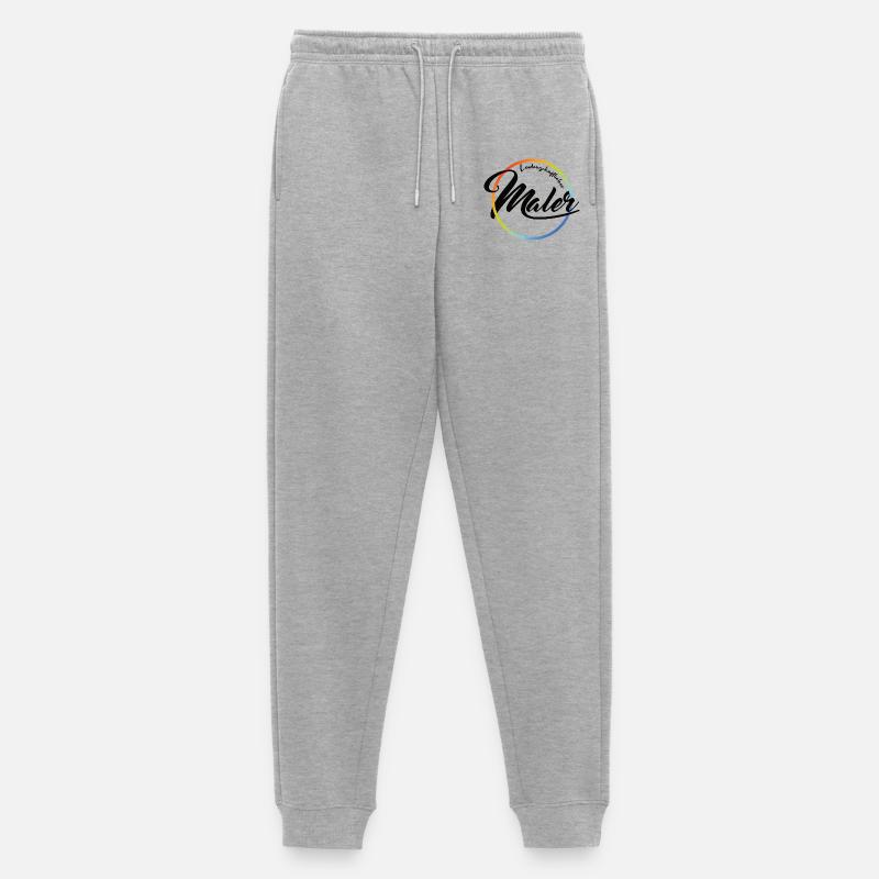 Leidenschaftlicher Maler - Männer Premium Bio Jogginghose - Grau meliert