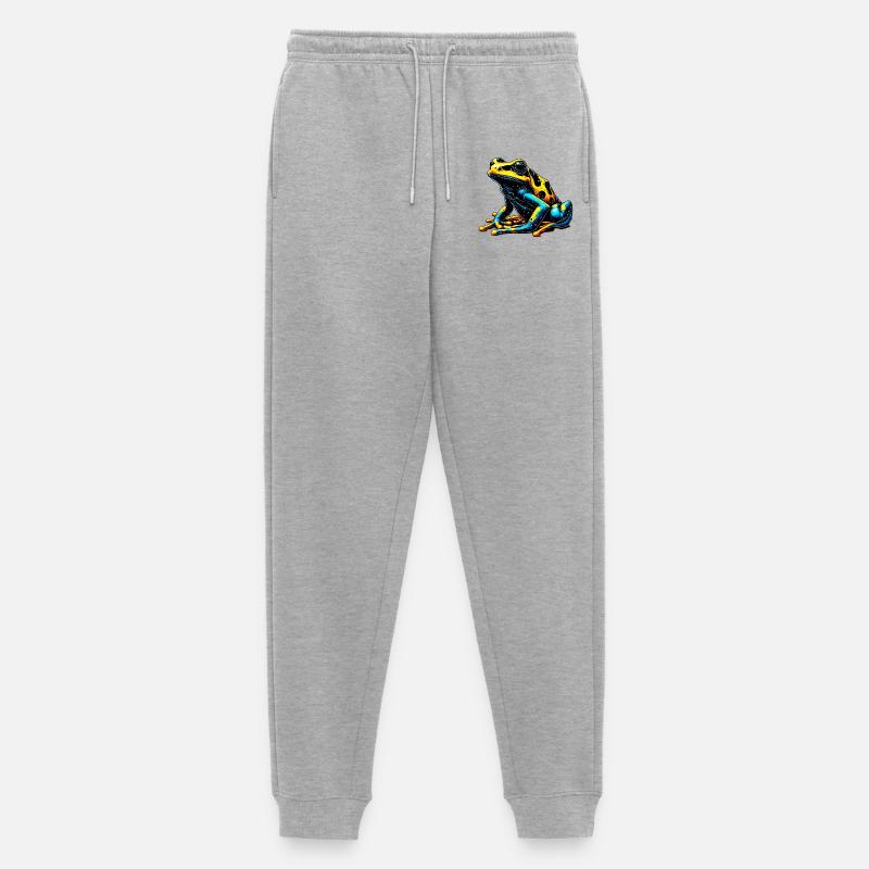 Frosch - Männer Premium Bio Jogginghose - Grau meliert