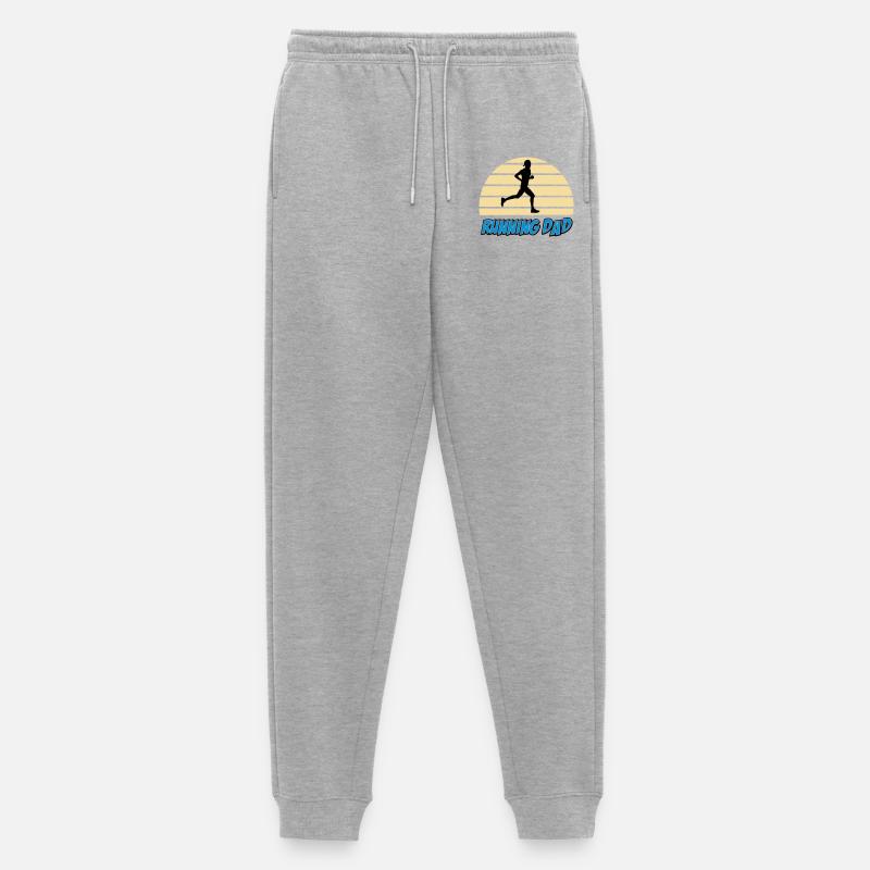 Running dad - Pantalon de jogging Premium bio Homme - gris chiné