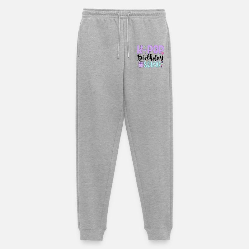 K Pop Birthday Squad - Männer Premium Bio Jogginghose - Grau meliert