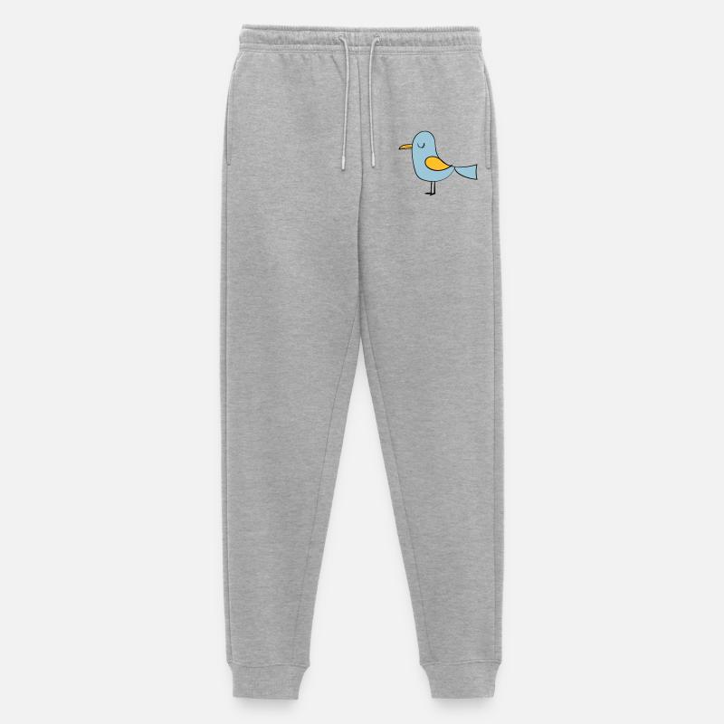 Vogel - Männer Premium Bio Jogginghose - Grau meliert