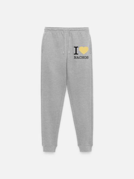 I LOVE NACHOS - Men's Premium Organic Joggers - heather grey