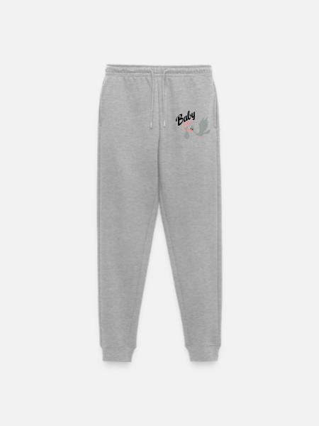 grossesse - Pantalon de jogging Premium bio Homme - gris chiné