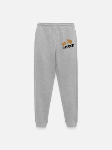 Brüder - Men's Premium Organic Joggers - heather grey
