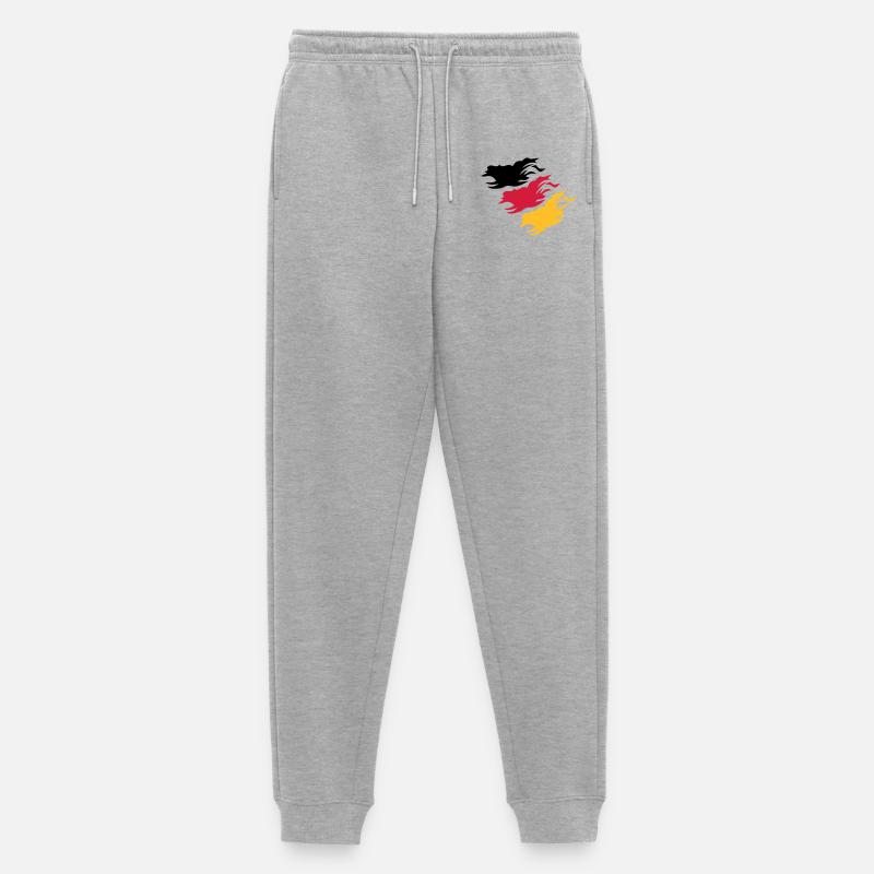 Design Germany - Männer Premium Bio Jogginghose - Grau meliert