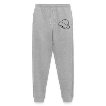 Weihnachtsmütze Symbol Weihnachtsmann Mütze - Männer Premium Bio Jogginghose - Grau meliert - Vorne - Thijin (182cm)