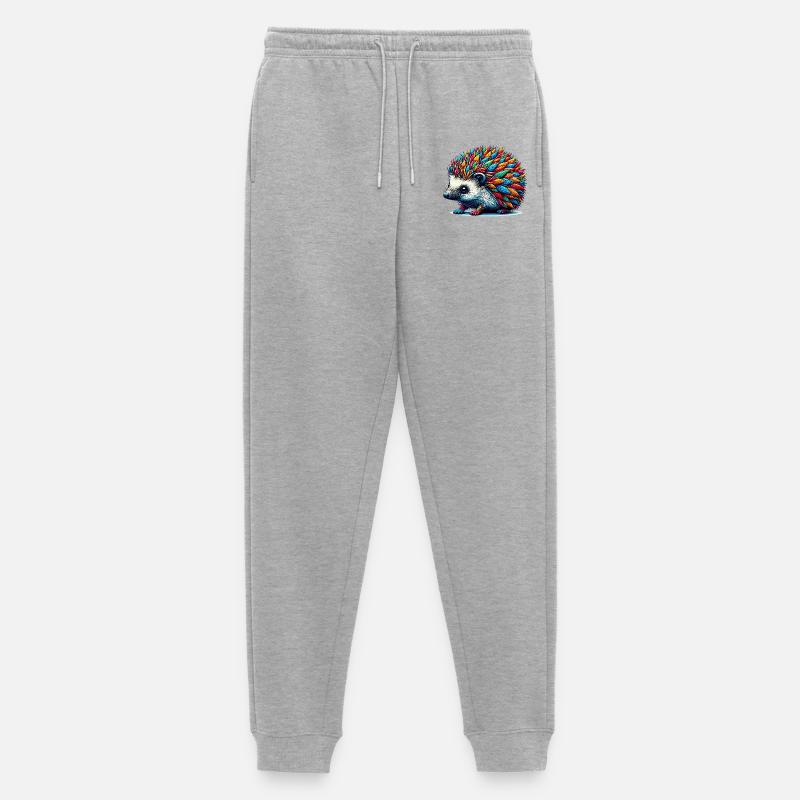 Igel - Männer Premium Bio Jogginghose - Grau meliert