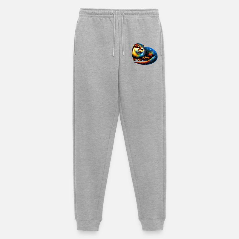 Otter - Männer Premium Bio Jogginghose - Grau meliert