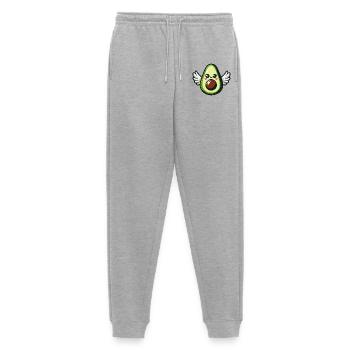 Kawaii Geflügelte Avocado - Männer Premium Bio Jogginghose - Grau meliert - Vorne - Thijin (182cm)