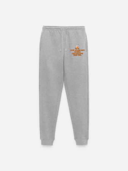 Orange Juice Concentration Funny Saying - Men's Premium Organic Joggers - heather grey
