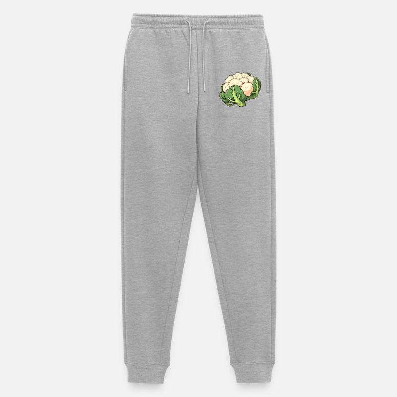 Blumenkohl - Männer Premium Bio Jogginghose - Grau meliert
