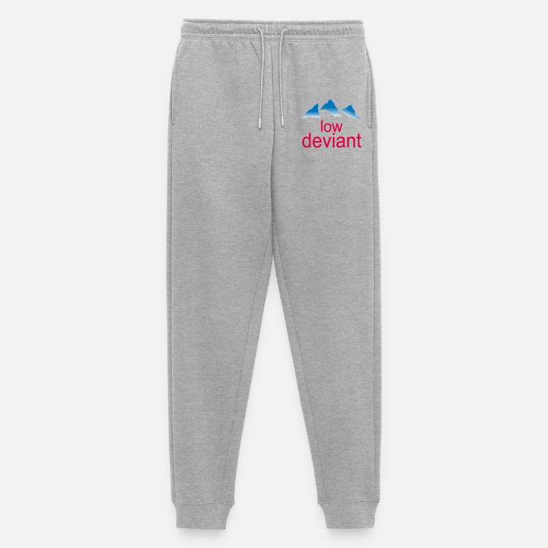 Low Deviant - Männer Premium Bio Jogginghose - Grau meliert