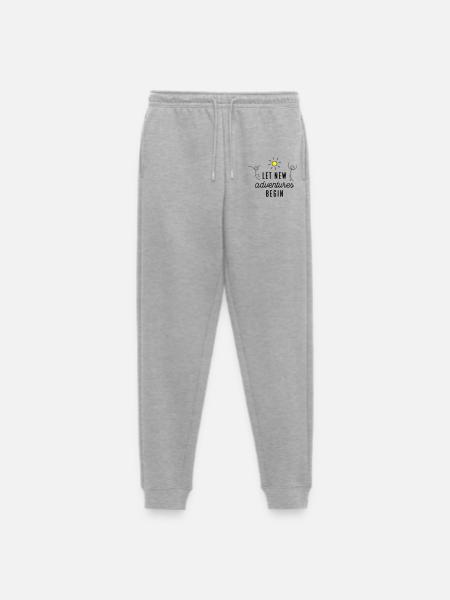 Adventure or new beginning - Men's Premium Organic Joggers - heather grey