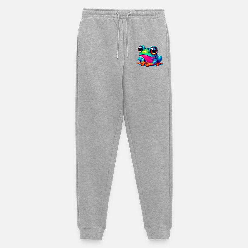 Rana - Pantaloni da jogging ecologici premium da uomo - grigio melange
