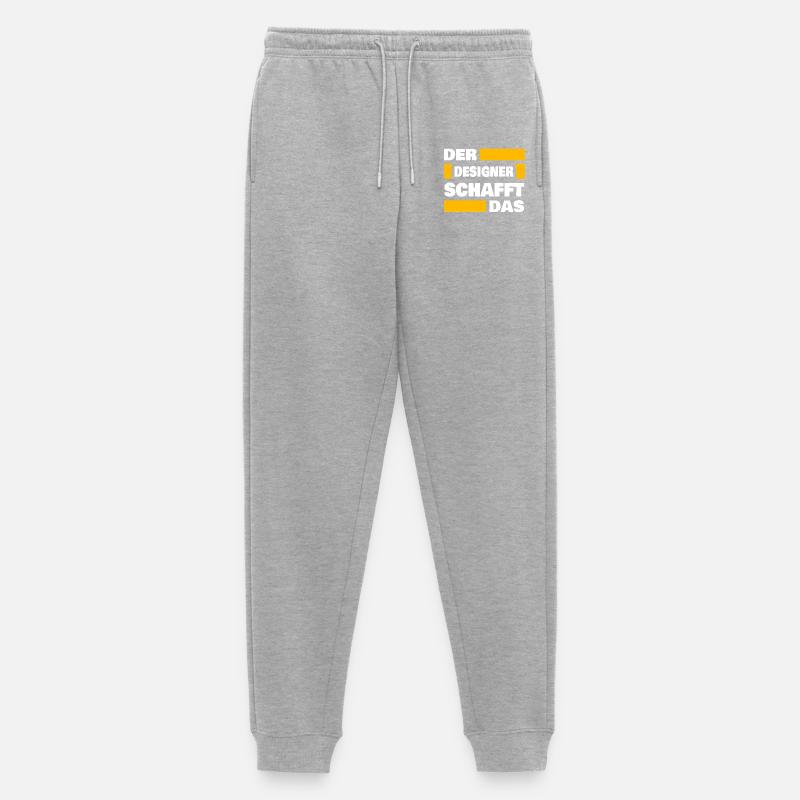 Beruf Designer - Männer Premium Bio Jogginghose - Grau meliert