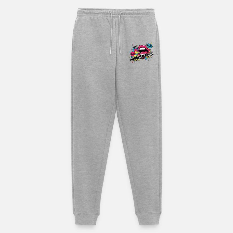 Babbelschnut - badisches Sprichwort Dialekt - Männer Premium Bio Jogginghose - Grau meliert