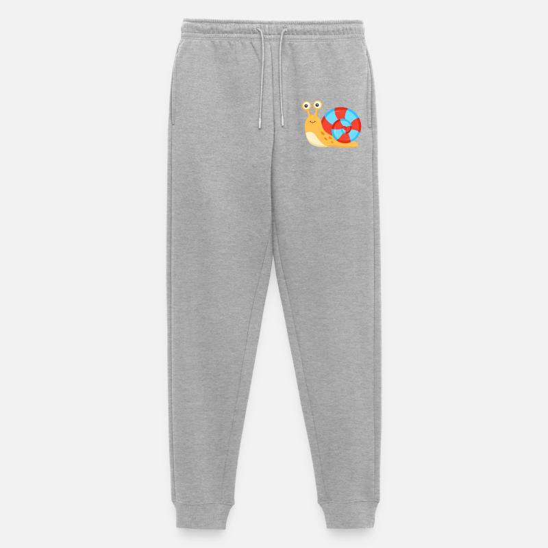 Lumaca Buffa - Pantaloni da jogging ecologici premium da uomo - grigio melange
