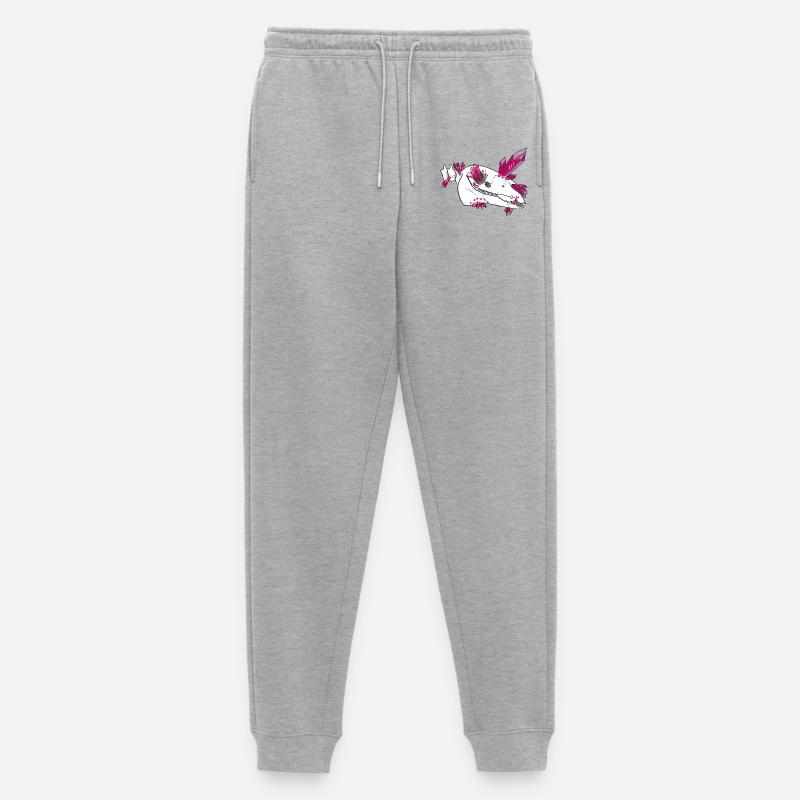 Kristallschädel - Pferd (von Leni Riosa) - Männer Premium Bio Jogginghose - Grau meliert