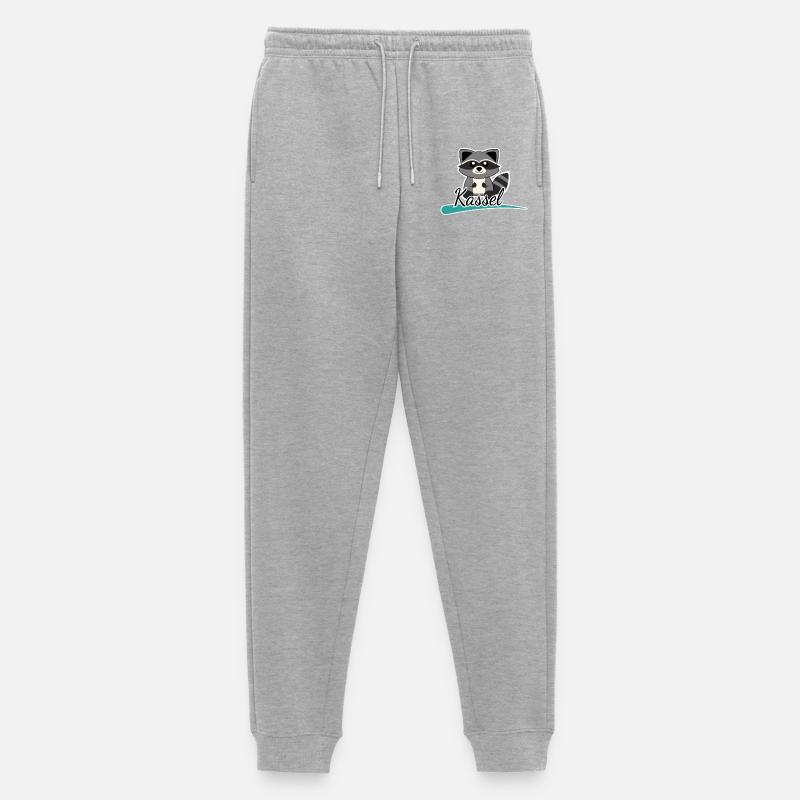 Kassel Waschbär - Männer Premium Bio Jogginghose - Grau meliert