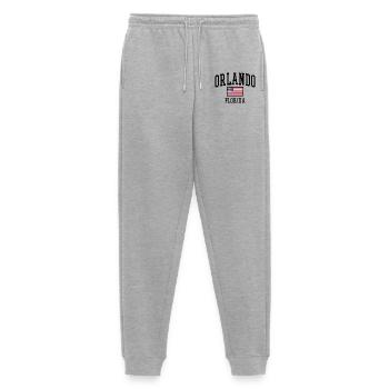 Orlando Florida Design with USA Flag - Men's Premium Organic Joggers - heather grey - Front - Thijin (182cm)