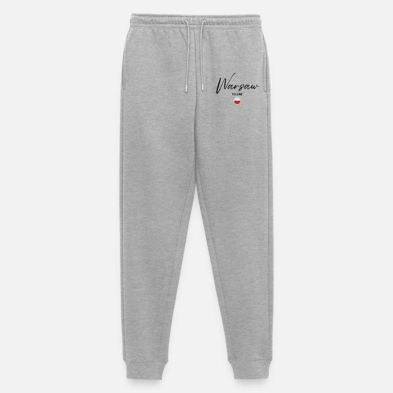 Conception élégante Varsovie, Varsovie Pologne - Pantalon de jogging Premium bio Homme - gris chiné