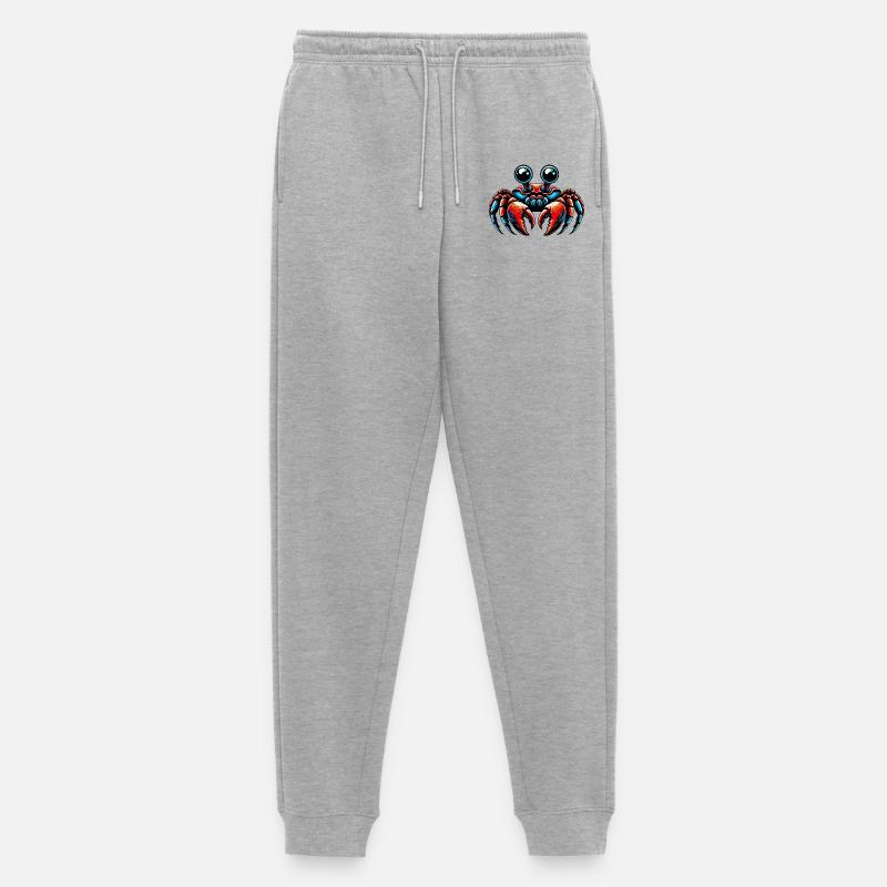Crab - Men's Premium Organic Joggers - heather grey