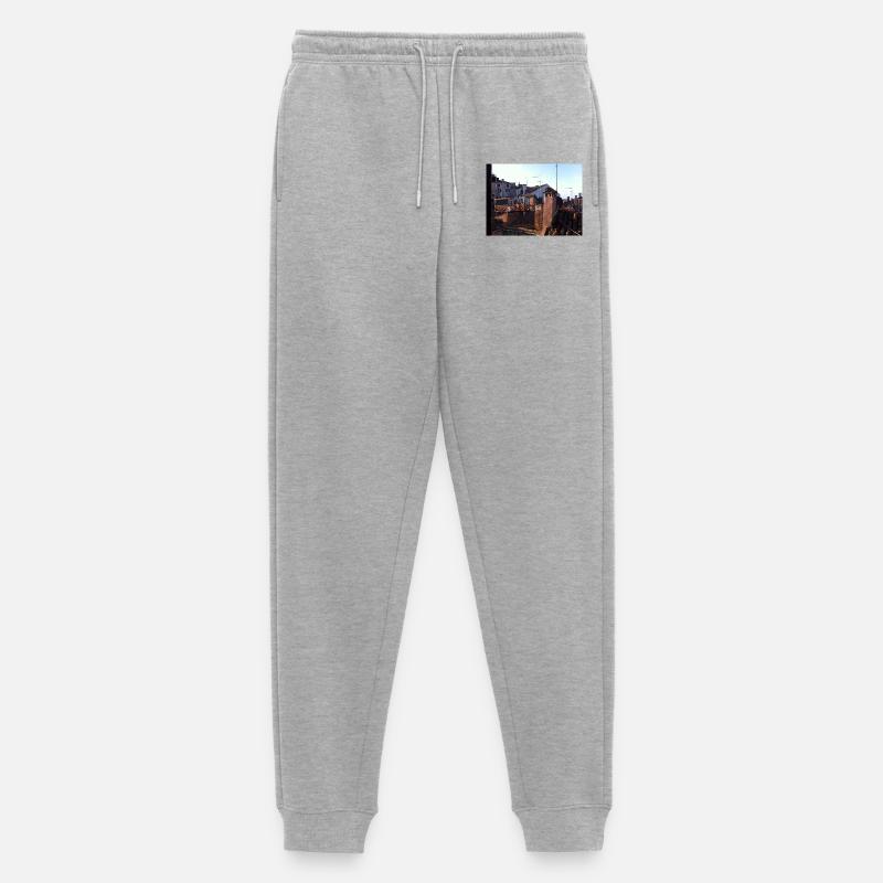 Dächer von Venedig - Männer Premium Bio Jogginghose - Grau meliert