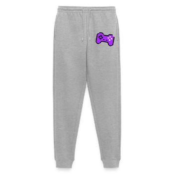  Schräger Retro Controller Gamer - Männer Premium Bio Jogginghose - Grau meliert - Vorne - Thijin (182cm)