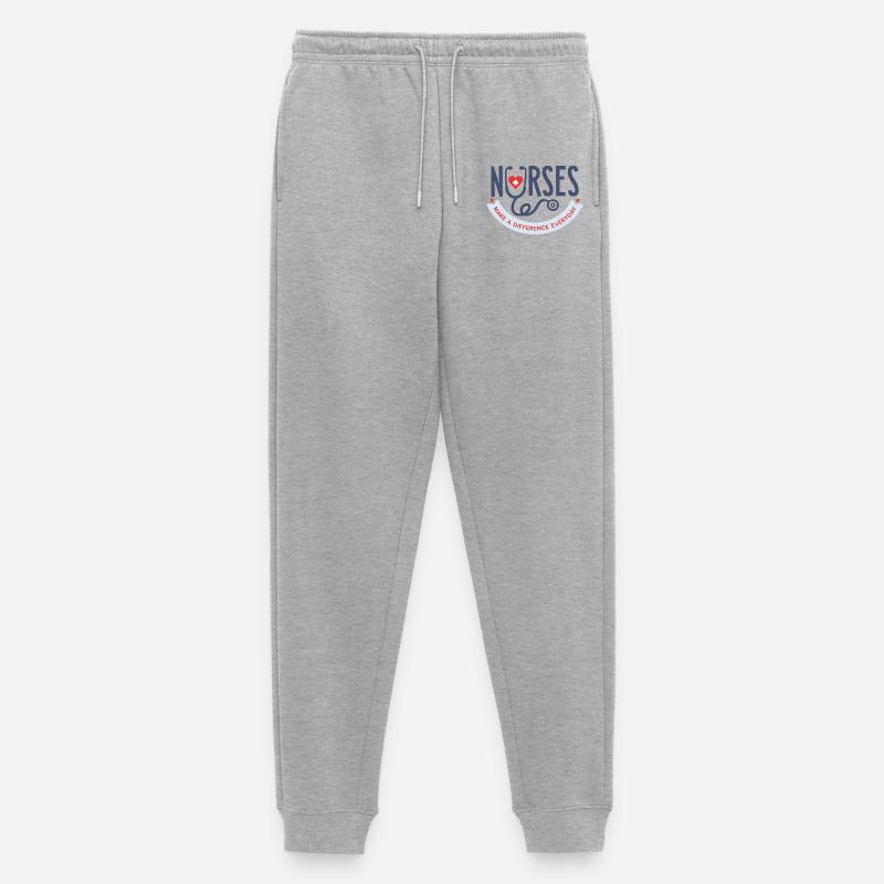 Nurses Make a Difference Everyday T-Shirt - Pantalon de jogging Premium bio Homme - gris chiné