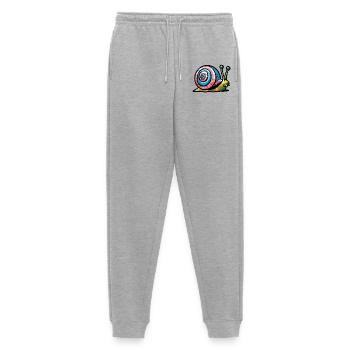 Escargot - Pantalon de jogging Premium bio Homme - gris chiné - Devant - Thijin (182cm)