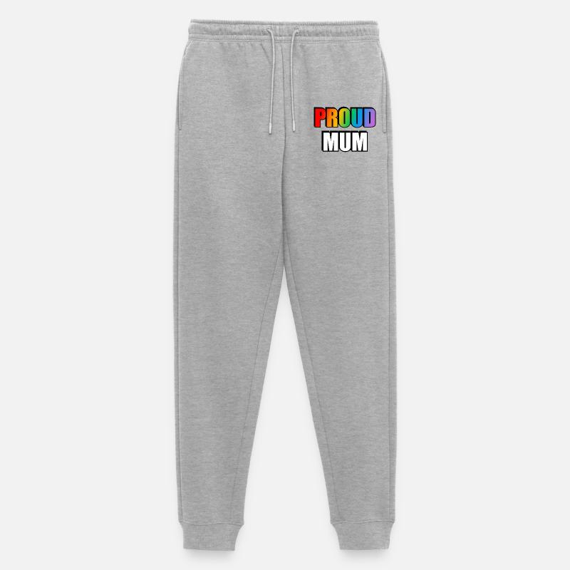 Regenbogen Stolz Mutter Schwul Verbündeter - Männer Premium Bio Jogginghose - Grau meliert