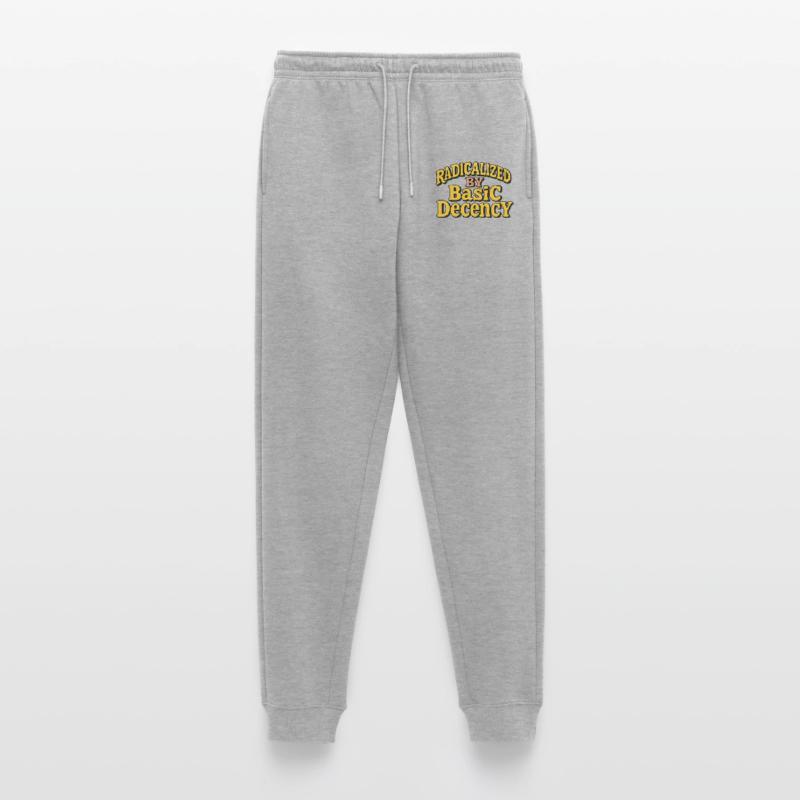 Radicalized by Basic Decency Men's Premium Organic Joggers