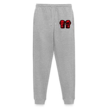 Boxhandschuhe Symbol Boxen - Männer Premium Bio Jogginghose - Grau meliert - Vorne - Thijin (182cm)