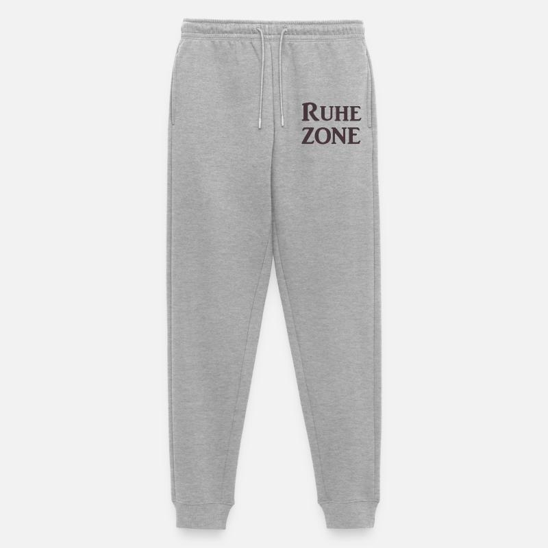 Ruhezone - Männer Premium Bio Jogginghose - Grau meliert